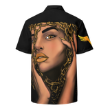 Golden Girl Unisex button up shirt - Openeyestudios