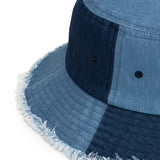 Vision Distressed denim bucket hat - Openeyestudios