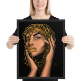 Golden Girl Framed print - Openeyestudios