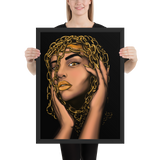 Golden Girl Framed print - Openeyestudios