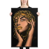 Golden Girl Framed print - Openeyestudios