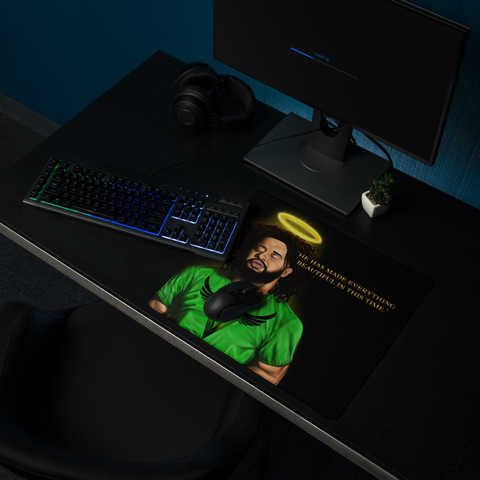 Green Love Visionary Gaming mouse pad - Openeyestudios