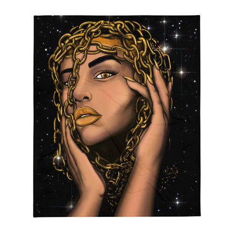 Golden Girl  Tapestry/Blanket - Openeyestudios