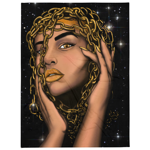 Golden Girl  Tapestry/Blanket - Openeyestudios