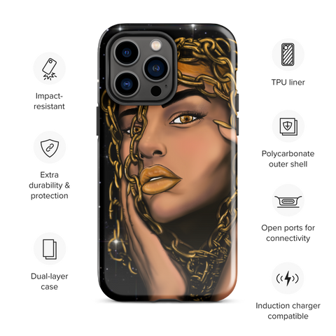 Golden Girl super Armored iPhone® case - Openeyestudios