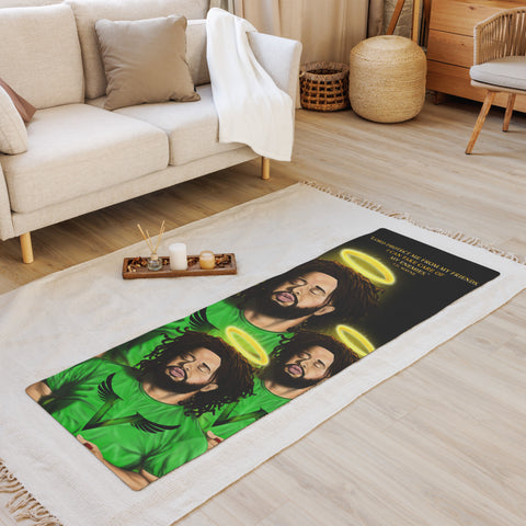 Green Love Visionary Yoga mat - Openeyestudios
