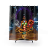 Crystalized Vision Goddess Shower Curtains - Openeyestudios