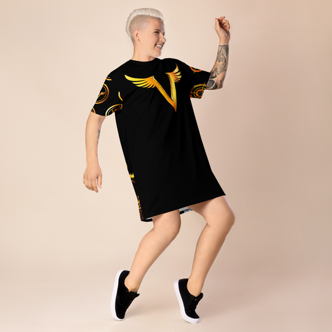visionary gang T-shirt dress - Openeyestudios