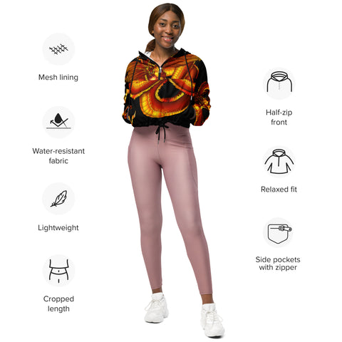 Visionary Gang Women’s cropped windbreaker - Openeyestudios