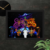 Visionary Gang God Level Framed print - Openeyestudios