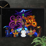 Visionary Gang God Level Framed print - Openeyestudios