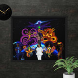 Visionary Gang God Level Framed canvas - Openeyestudios