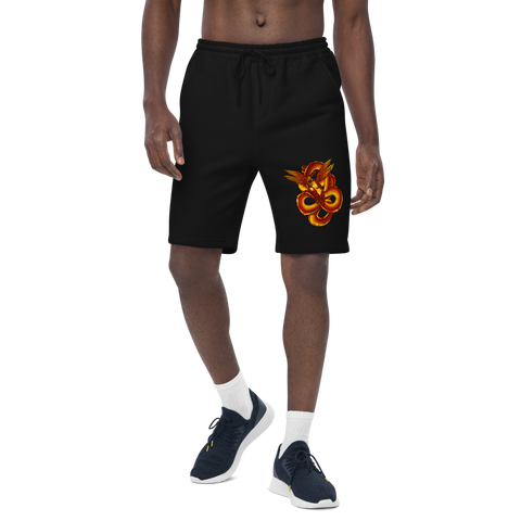 Inferno Dragon Men's fleece shorts - Openeyestudios