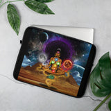 Crystallized Vision Goddess Laptop Sleeve - Openeyestudios