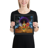 Crystallized vision goddess Framed photo paper poster - Openeyestudios