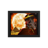 Pharaoh Smoke Framed poster - Openeyestudios