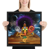 Crystallized vision goddess Framed photo paper poster - Openeyestudios