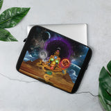 Crystallized Vision Goddess Laptop Sleeve - Openeyestudios