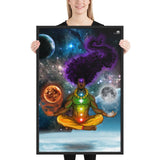 Crystallized Vision God Framed poster - Openeyestudios