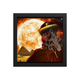 Pharaoh Smoke Framed poster - Openeyestudios