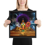 Crystallized vision goddess Framed photo paper poster - Openeyestudios