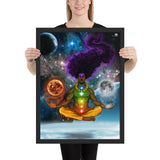 Crystallized Vision God Framed poster - Openeyestudios