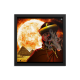 Pharaoh Smoke Framed poster - Openeyestudios