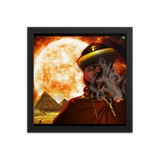 Pharaoh Smoke Framed poster - Openeyestudios