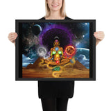 Crystallized vision goddess Framed photo paper poster - Openeyestudios