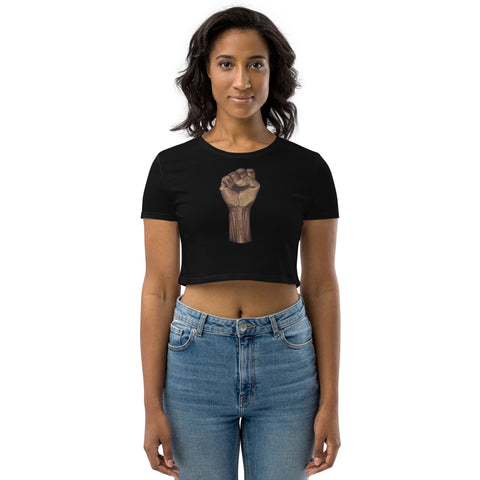 The Power Is You Organic Crop Top - Openeyestudios