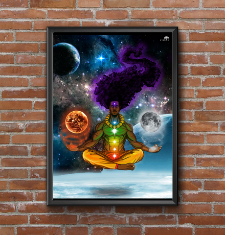 Crystallized Vision God Framed poster - Openeyestudios